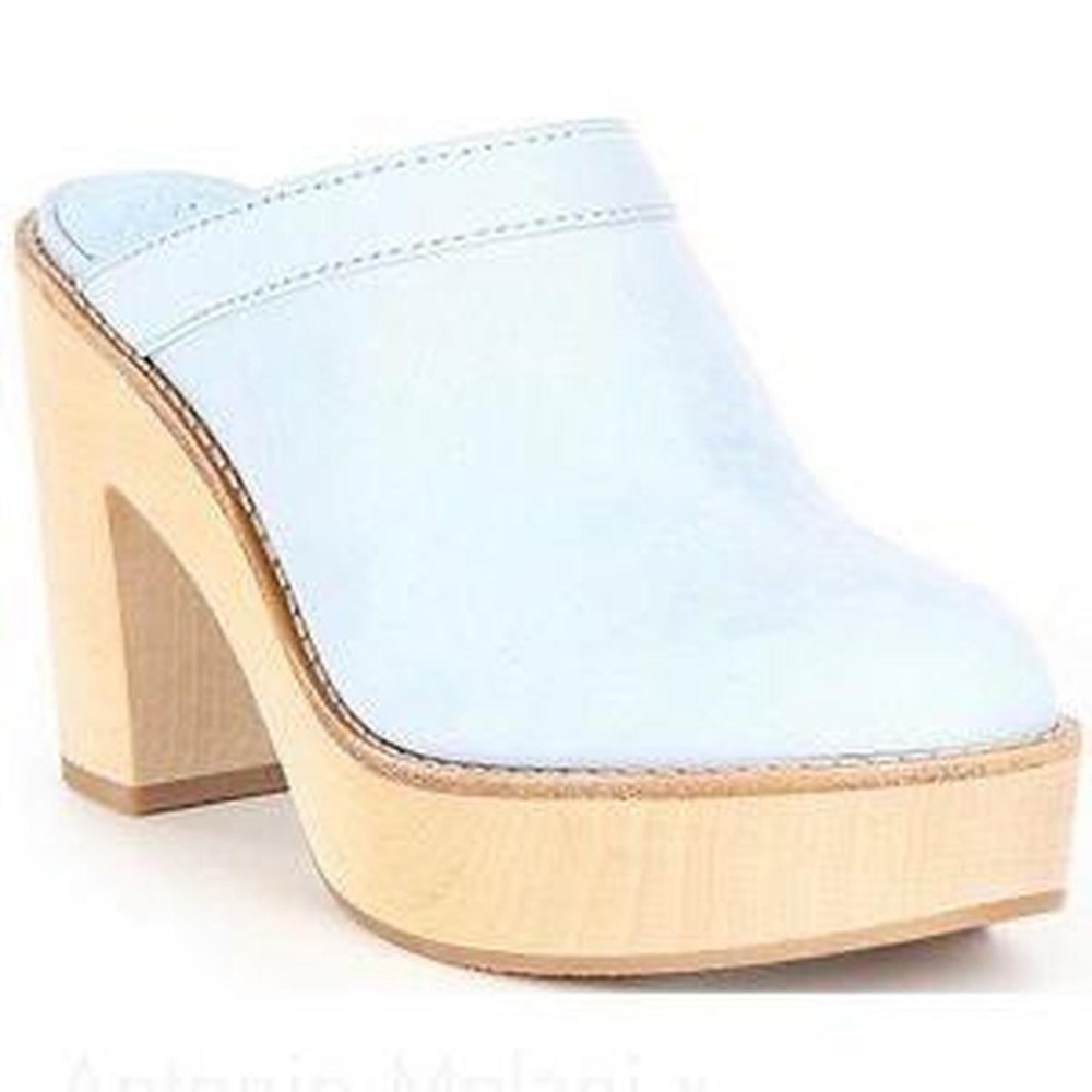 Antonio Melani x Kimberly Whittman Blue Clogs